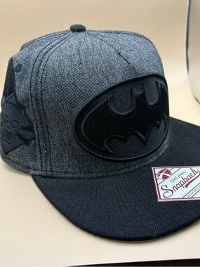 DC Comics grey and Black Batman Hat